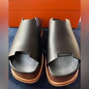 Hermes Sandal Ellipse Black size 38